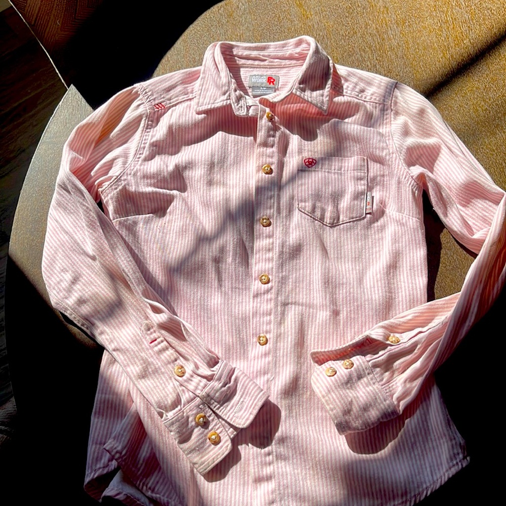 Pink FR ARIAT WORK SHIRT